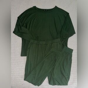 Green Two Piece Sweat set
